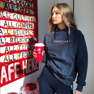 Suspicious Antwerp Navy Sweatshirt, M
